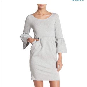 Vanity room bell sleeve pocket dress